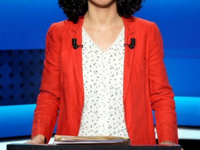 La tête de liste de la France insoumise (LFI)
Manon Aubry, avant le débat de France 2, à Saint-Cloud, le 22 mai 2019 - Lionel BONAVENTURE [AFP]