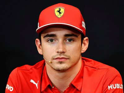 Le pilote monégasque Charles Leclerc (Ferrari) en conférence de presse, le 22 mai 2019 à Monaco - Boris HORVAT [AFP]