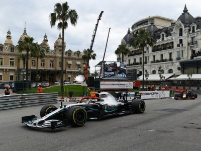 Le Britannique Lewis Hamilton remporte le GP de Monaco le 26 mai 2019 - Boris HORVAT [AFP]