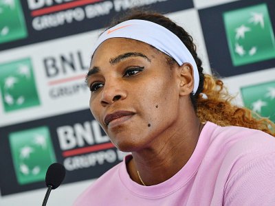 L'Américaine Serena Williams en conférence de presse lors du tournoi de Rome le 13 mai 2019 - Andreas SOLARO [AFP]