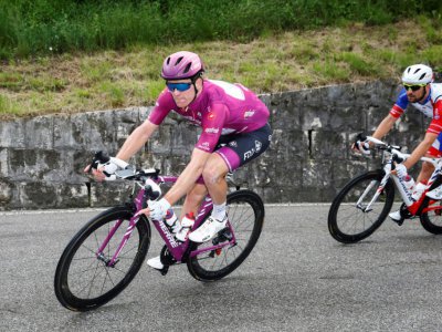 Le Français Arnaud Démare lors de la 18e étape du Giro entre Valdaora et Santa Maria Di Sala, le 30 mai 2019 - Luk BENIES [AFP]