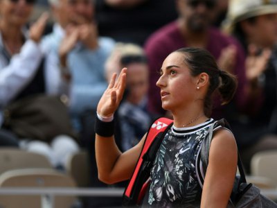 La Française Caroline Garcia, battue par la Russe Anna Blinkova au 2e tour de Roland-Garros, le 30 mai 2019 à Paris - Christophe ARCHAMBAULT [AFP]