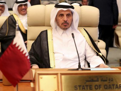 Le Premier ministre du Qatar, cheikh Abdallah ben Nasser al-Thani, participe au sommet extraordinaire arabe à La Mecque en Arabie saoudite, le 31 mai 2019 - Bandar ALDANDANI [AFP]