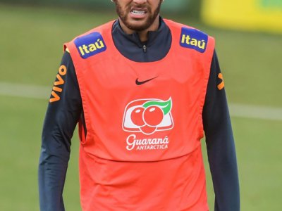 Neymar à l'entraînement, le 4 juin 2019 à Teresopolis, dans l'Etat de Rio de Janeiro - CARL DE SOUZA [AFP]