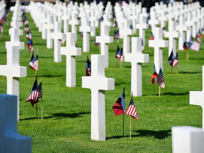 Le cimetière américain de Colleville-sur-Mer, le 6 juin 2019 - Damien MEYER [AFP]