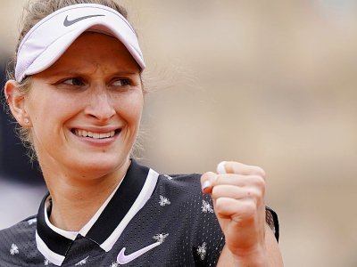 La Tchèque Marketa Vondrousova se qualifie en finale de Roland-Garros le 7 juin 2019 - Kenzo TRIBOUILLARD [AFP]
