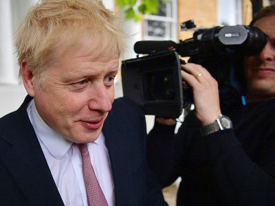 Le député conservateur Boris Johnson (g), le 7 juin 2019 à Londres - Daniel LEAL-OLIVAS [AFP]