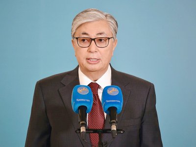 Le président par interim Kassym-Jomart Tokaïev, le 9 juin 2019 à Nur-Sultan, au Kazakhstan - VYACHESLAV OSELEDKO [AFP]