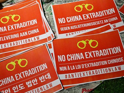Les manifestants s'opposent à l'autorisation d'extradition vers la Chine - Anthony WALLACE [AFP/Archives]