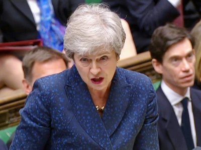 La Première ministre britannique Theresa May devant les députés au Parlement, 12 juin 2019 à Londres - HO [PRU/AFP]