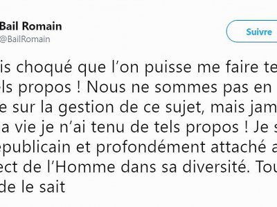 Tweet du 11 juin 2019 de Romain Bail - Capture twitter