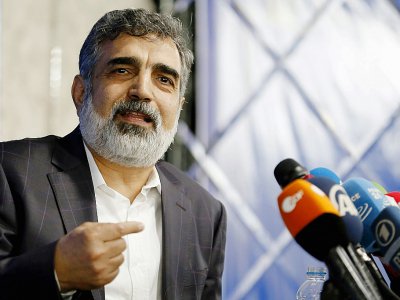 Le porte-parole de l'Agence iranienne de l'énergie atomique Behrouz Kamalvandi à Téhéran le 17 juillet 2018 - ATTA KENARE [AFP/Archives]