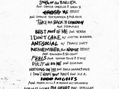 La liste complète des collaborations de cet EP - Ed Sheeran