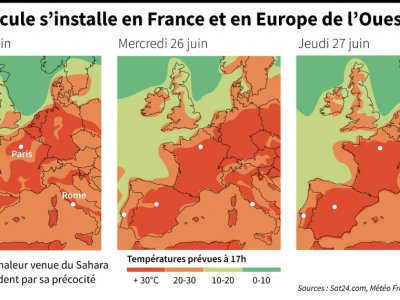 La canicule s'installe en France et en Europe de l'Ouest - [AFP]