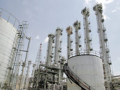 Photo de l'usine de production d'eau lourde d'Arak, dans le centre de l'Iran, prise le 26 août 2006 - Atta KENARE [AFP/Archives]