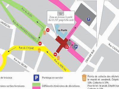 La circulation sera modifiée jusqu'à fin août 2019, dans le centre-ville d'Alençon. - Eric Mas