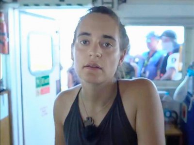 Carola Rackete, la capitaine du Sea-Watch (capture d'écran d'une vidéo publiée sur Twitter par Sea-Watch) - HO [Sea Watch/AFP/Archives]