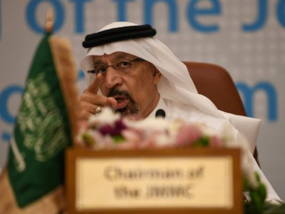 Le ministre saoudien de l'Energie, Khaled al-Falih, lors d'une réunion de l'Opep, le 19 mai 2019 à Jeddah - Amer HILABI [AFP/Archives]