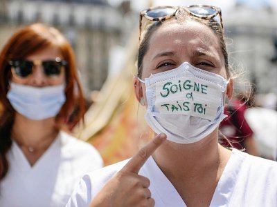 Manifestation d'urgentistes le 6 juin 2019 à Paris - Aurore MESENGE [AFP/Archives]