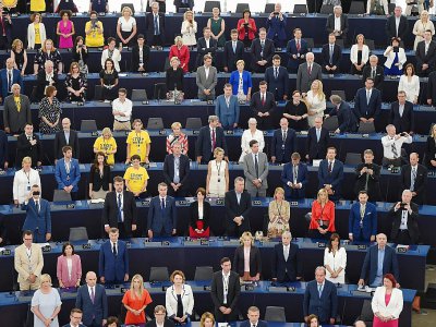 Les nouveaux députés européens lors d'une session inaugurale du Parlement européen, le 2 juillet 2019 à Strasbourg - FREDERICK FLORIN [AFP]