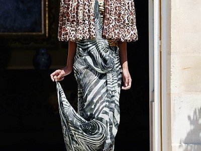 Défilé haute couture de Ronald van der Kemp à Paris, le 3 juillet 2019 - FRANCOIS GUILLOT [AFP]