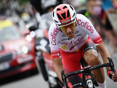 Le Français Stéphane Rossetto lors de la 1re étape du Tour de France le 6 juillet 2019 - JEFF PACHOUD [AFP]