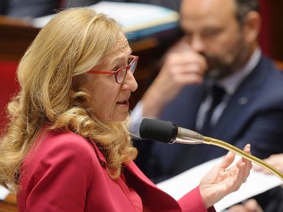 La ministre de la Justice Nicole Belloubet à l'Assemblée nationale, le 18 juin 2019 à Paris - Eric FEFERBERG [AFP/Archives]
