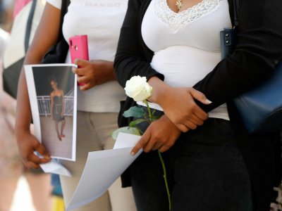 Rassemblement le 8 juillet 2019 à Saint-Denis en hommage à Leila, une femme enceinte tuée par son compagnon quelques jours auparavant - FRANCOIS GUILLOT [AFP/Archives]