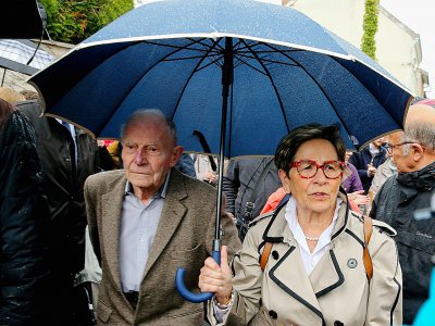 Les parents de Vincent Lambert le 9 mai 2019 à Reims - FRANCOIS NASCIMBENI [AFP/Archives]