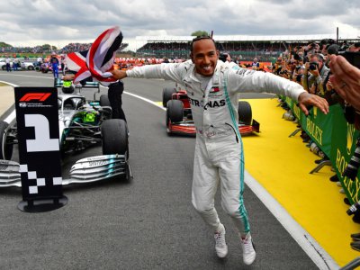 Le Britannique Lewis Hamilton remporte le GP de Grande-Bretagne le 14 juillet 2019 - Andrej ISAKOVIC [AFP]