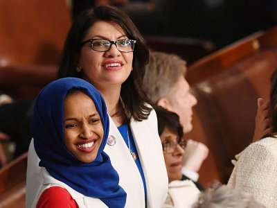 Les parlementaires Ilhan Omar et Rashida Tlaib le 5 février 2019 à Washington - SAUL LOEB [AFP/Archives]