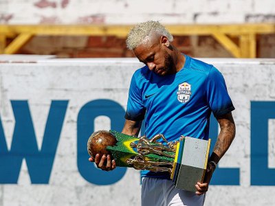 Le joueur de football brésilien Neymar, le 13 juillet 2019 à Praia Grande, au Brésil - Miguel SCHINCARIOL [AFP/Archives]