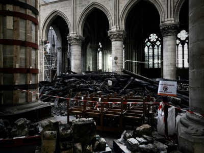 La nef de Notre-Dame le 15 mai 2019 - Philippe LOPEZ [POOL/AFP/Archives]
