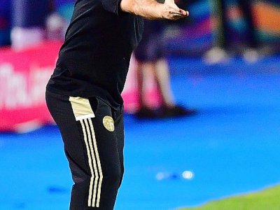 Le sélectionneur de l'Algérie Djamel Belmadi lors de la victoire en finale de la CAN au Caire le 19 juillet 2019 - Giuseppe CACACE [AFP]