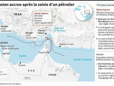 Tension dans le Golfe après la saisie d'un pétrolier par l'Iran - Kun TIAN [AFP]