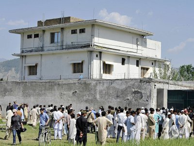 L villa où se cachait Ben Laden et dans laquelle il a été tué par les Forces spéciales américaines, le 2 mai 2011 à Abbottabad, au Pakistan - AAMIR QURESHI [AFP]