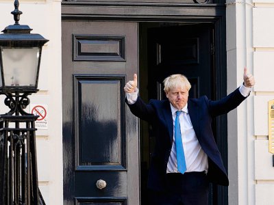 Boris Johnson, partisan du Brexit qui s'apprête à devenir le nouveau Premier ministre britannique, à Londres le 23 juillet - Niklas HALLE'N [AFP]