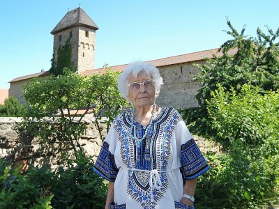 Lisel Heise, 100 ans, élue locale de la petite ville allemande de Kirchheimbolanden, le 4 juillet 2019. - Daniel ROLAND [AFP]