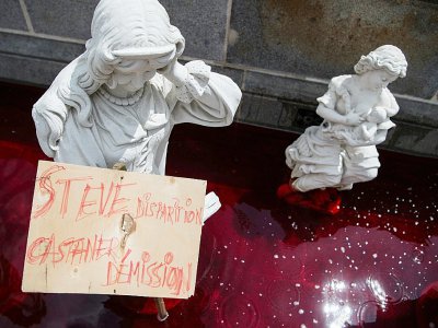 Protestation de manifestants le 30 juillet 2019 à Nantes - LOIC VENANCE [AFP]
