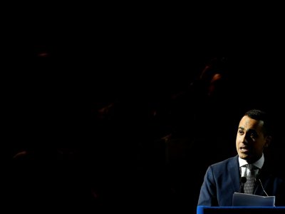 Le leader du Mouvement 5 étoiles et Premier ministre adjoint italien Luigi Di Maio, le 24 mai 2019 à ROme - Filippo MONTEFORTE [AFP/Archives]