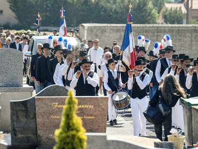 Funérailles du maire de Signes (Var), Jean-Mathieu Michel, le 9 août 2019 - GERARD JULIEN [AFP]