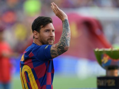 L'attaquant argentin de Barcelone, Lionel Messi, lors du Trophée Joan Gamper face à Arsenal, au Camp Nou, le 4 août 2019 - Josep LAGO [AFP/Archives]