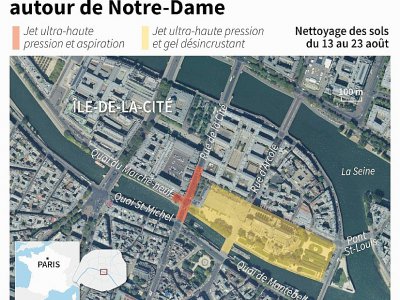 Pollution au plomb : décontamination autour de Notre-Dame - Thomas PERROTEAU [AFP/Archives]
