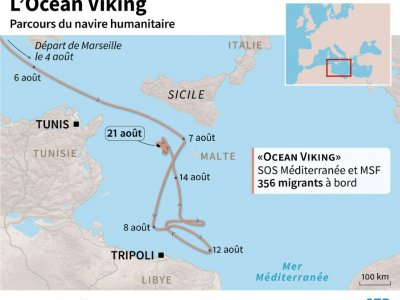 L'Ocean Viking - Jean-Michel CORNU [AFP]