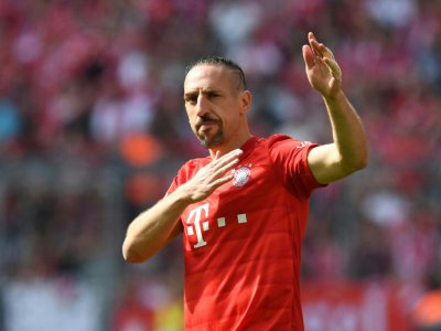 Franck Ribery fait ses adieux au public du Bayern à Munich, le  18 mai 2019 - Christof STACHE [AFP/Archives]