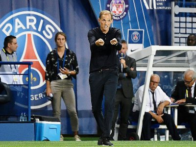 L'entraîneur du PSG Thomas Tuchel lors de la victoire à domicile 4-0 sur Toulouse le 25 août 2019 - FRANCK FIFE [AFP]