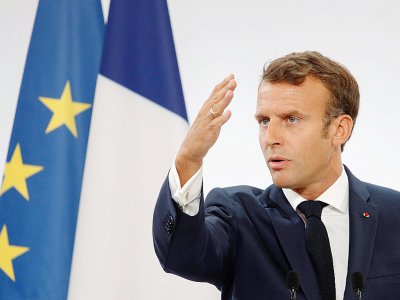 Le président français Emmanuel Macron, le 27 août 2019 à Paris - Yoan VALAT [POOL/AFP]