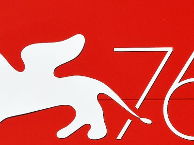 Le logo de la 76e édition de la Mostra de Venise, le 27 août 2019 - Alberto PIZZOLI [AFP]