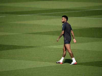 L'attaquant brésilien du Paris-SG, Neymar, à l'entraînement à Saint-Germain-en-Laye, le 29 août 2019 - Martin BUREAU [AFP/Archives]