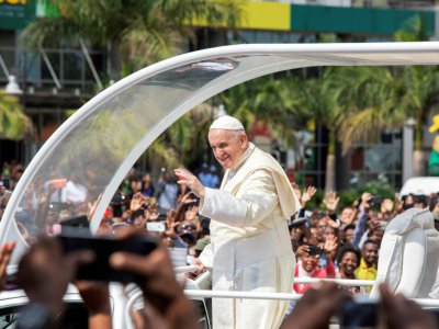 Le pape François à Maputo, le 5 septembre 2019 - GIANLUIGI GUERCIA [AFP]